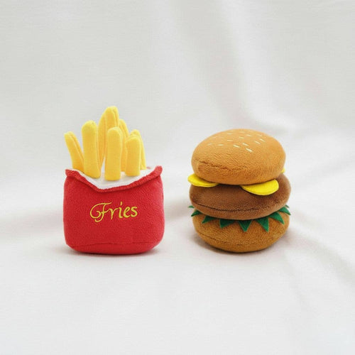 Cute Plush Fast Food Squeaky Toy for Pets
