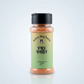 Bottle of Radley Dog Ranch Fry Dust on a light gray background